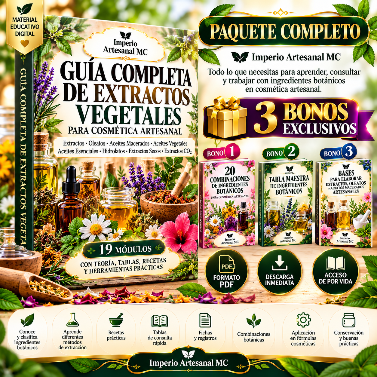 Colección Completa de Extractos Vegetales